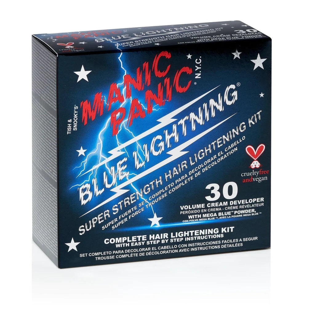 Manic Panic Blue Lightning® Bleach Kit - 30 Volume with Mega Blue Powder